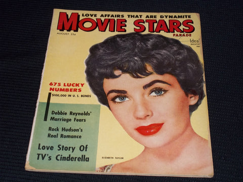 1954 AUGUST MOVIE STARS PARADE MAGAZINE - LIZ TAYLOR COVER - E 15811