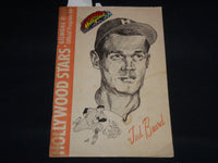 1952 HOLLYWOOD STARS SAN FRANCISCO SEALS BASEBALL OFFICIAL PROGRAM - J 8957