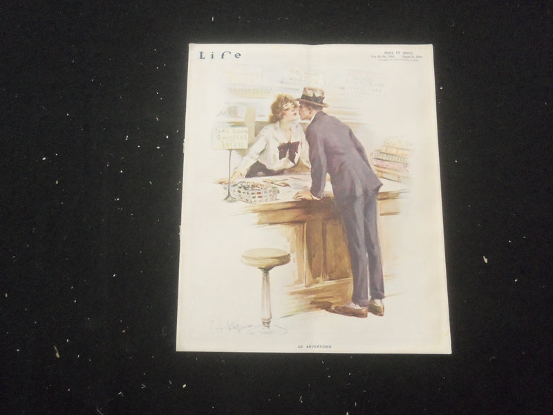 1916 AUGUST 31 LIFE MAGAZINE - AS ADVERTISED - L 763V