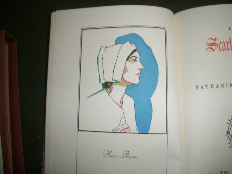 1946 SCARLET LETTER BOOK BY NATHANIEL HAWTHRONE WITH SLIP CASE - KD 596