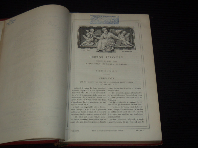 1877 MAGASIN D'EDUCATION FRENCH BOOK - JULES VERNE - #238