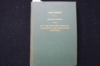1945 LAKE GEORGE WATER CONDITIONS REPORT - HARDCOVER BOOK - K 2894
