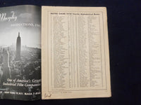 1958 SEPTEMBER 27 FOOTBALL PROGRAM - UNIV INDIANA VS. UNIV NOTRE DAME - SP 5454R