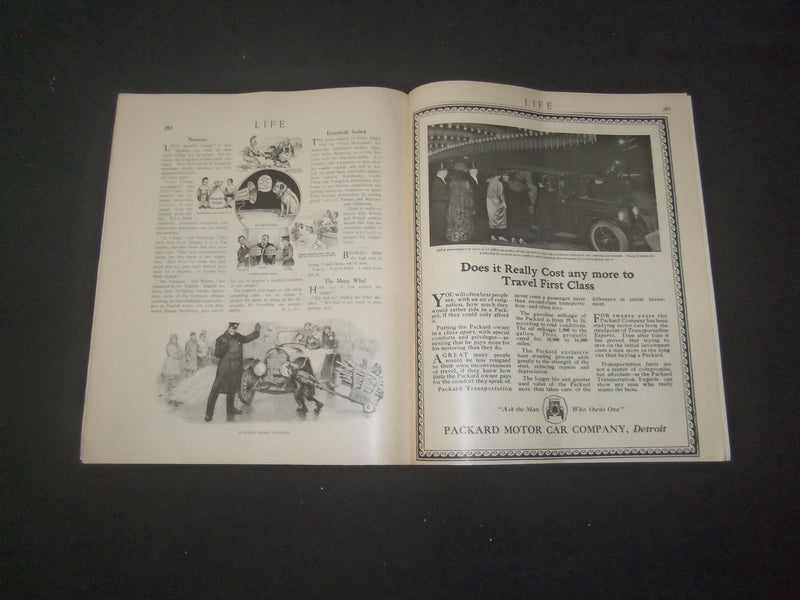 1920 FEBRUARY 12 LIFE MAGAZINE - BEFORE THE FLIGHT - L 770L