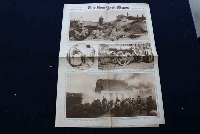 1914 OCTOBER 18 NEW YORK TIMES PICTURE SECTION - WORLD SERIES - NP 8880