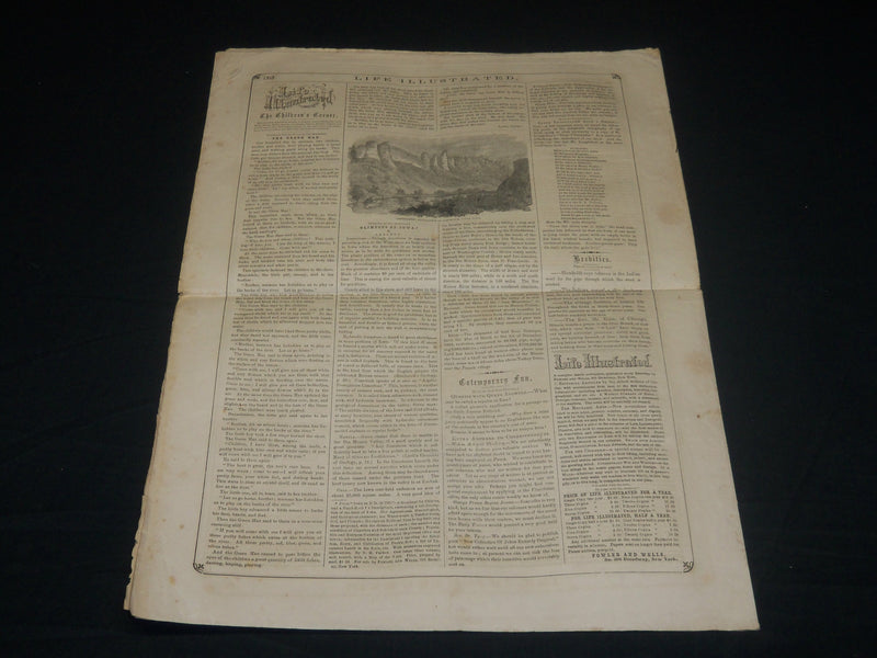 1855 NOVEMBER 24 LIFE ILLUSTRATED NEWSPAPER - HIAWATHA LONGFELLOW - NP 4782