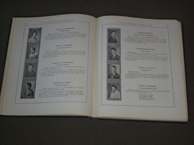 1921 PHOIS POUGHKEEPSIE HIGH SCHOOL YEARBOOK - NEW YORK - YB 1101