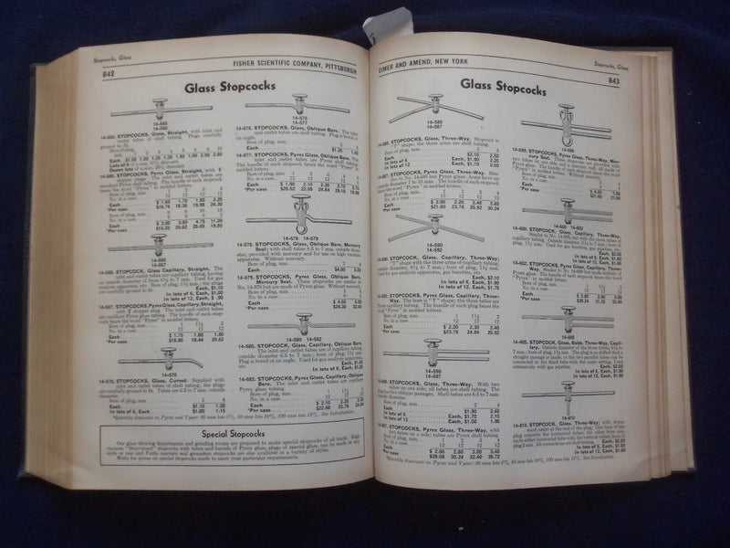 1942 ELMER AND AMEND FISHER SCIENTIFIC COMPANY HARDCOVER CATALOG - R 98A