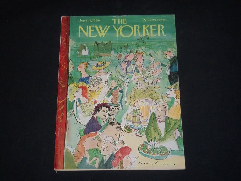 1960 JUNE 11 THE NEW YORKER MAGAZINE - ILLUSTRATED COVER - NY 723