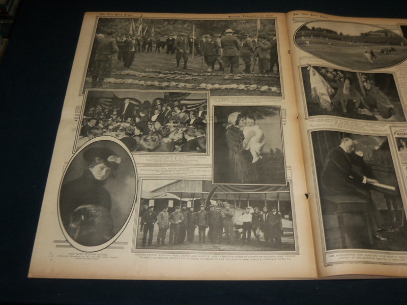 1916 FEBRUARY 13 NEW YORK TIMES ROTO PICTURE SECTION - VERNON CASTLE - NT 8972