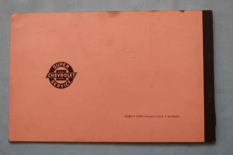 1963 CHEVROLET OWNER PROTECTION PLAN BOOKLET - SOFTCOVER - K 2577
