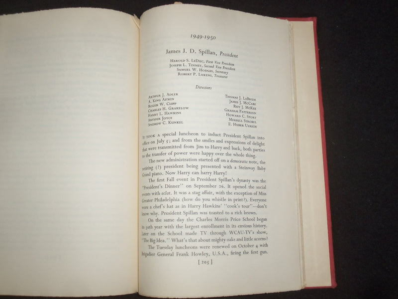 1953 THE POOR RICHARD CLUB HARDCOVER BOOK BY JACK LUTZ - KD 9274