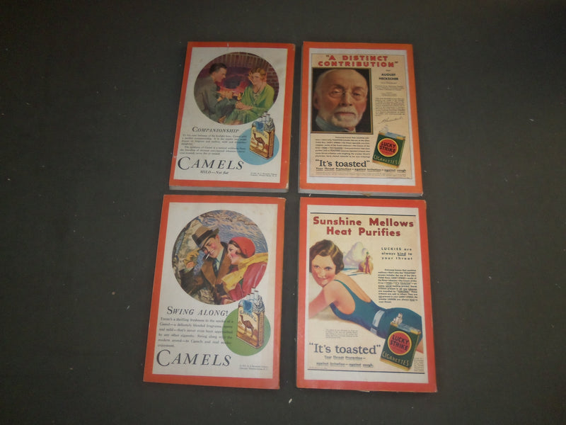 1931-33 HARPER'S MONTHLY MAGAZINE - LOT OF 10-STORIES & ILLUSTRATIONS - WR 1000E