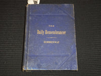 1875 THE DAILY REMEMBRANCER ON PEACE & WAR BOOK BY JOHN HEMMENWAY - KD 2100