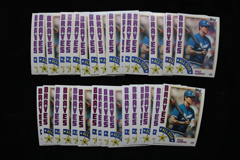 DALE MURPHY 1984 TOPPS ALL STAR BASEBALL CARDS-CARD #391- NM-MT -LOT OF 35- #199
