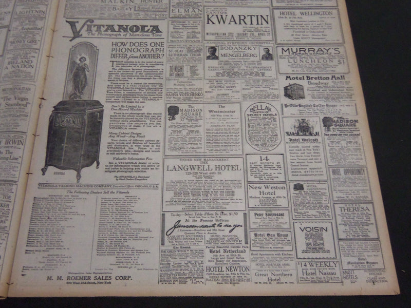 1920 APR 25 NY TIMES DRAMA SECTION - EVERY BIG RAILROAD'S PRESIDENT - NT 7069
