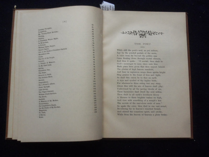 1885 POEMS HARDCOVER BOOK BY J.D. STEELL - KD 8452