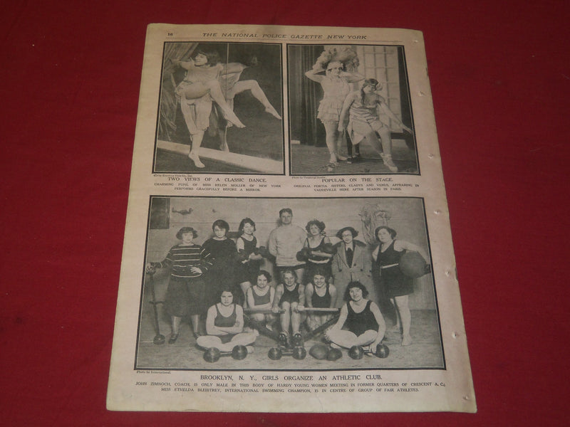 1922 MARCH 11 THE NATIONAL POLICE GAZETTE MAGAZINE - EDISON - TUNNEY - B 5734