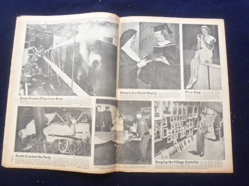 1962 MAY 28 NEW YORK DAILY NEWS NEWSPAPER - CARPENTER'S STORY OF ORBIT - NP 6762