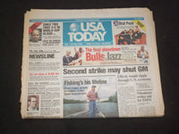 1998 JUNE 12-14 USA TODAY NEWSPAPER - SECOND STRIKE MAY SHUT GM - NP 7930