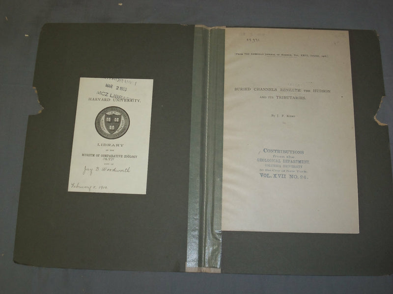 1908 BURIED CHANNELS BENEATH THE HUDSON AND ITS TRIBUTARIES - J 4907