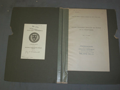1908 BURIED CHANNELS BENEATH THE HUDSON AND ITS TRIBUTARIES - J 4907