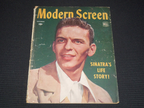 1944 SEPTEMBER MODERN SCREEN MAGAZINE - FRANK SINATRA COVER - E 12303