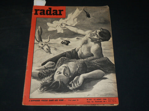 1960 AUGUST 12 RADAR FRENCH MAGAZINE - COLOR COMICS - ST 531H
