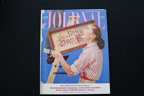 1957 AUGUST LADIES' HOME JOURNAL MAGAZINE - HOME SWEET HOME COVER - E 10335