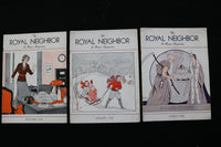 1932-1949 THE ROYAL NEIGHBOR - A HOME - MAGAZINE - LOT OF 37 - O 3709