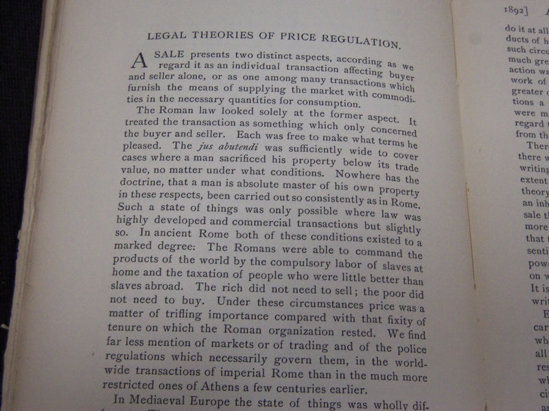 1892 MAY THE YALE REVIEW QUARTERLY JOURNAL VOLUME 1 NO. 1 - J 3009