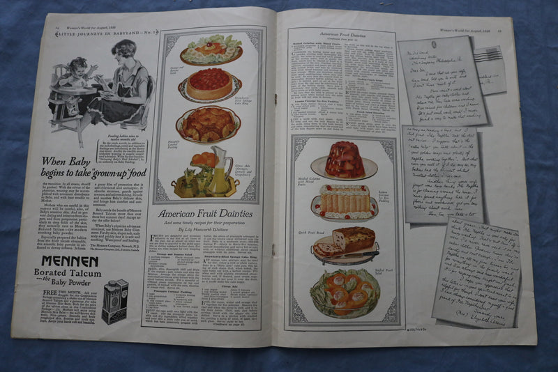 1928 AUGUST WOMAN'S WORLD MAGAZINE - ILLUSTRATIONS/STORIES/ADS - SP 4783S