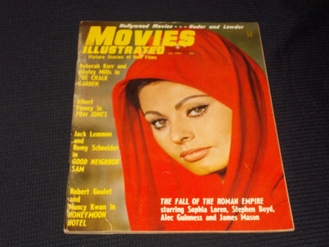 1964 JULY MOVIES ILLUSTRATED MAGAZINE - SOPHIA LOREN FRONT COVER - E 3040