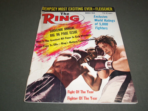 1969 MARCH THE RING MAGAZINE - FIGHT OF THE YEAR & FIGHTER OF THE YEAR - SP 5301