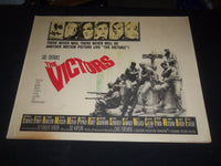 1963 THE VICTORS 1/2 SHEET MOVIE POSTER - VINCENT EDWARDS, ALBERT FINNEY - P 435