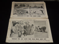 1947-1948 ILLUSTRATED CURRENT NEWS SPORTS PHOTOS - 29 PIECES - #201