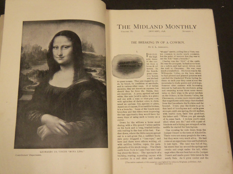 1898-1899 THE MIDLAND MONTHLY MAGAZINE LOT OF 13 - NICE PHOTOS - WR 827