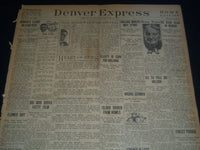 1921 SEPTEMBER 17 DENVER EXPRESS NEWSPAPER - MOB BURNS FATTY FILM - NT 7550