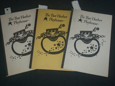 1947 THE BAR HARBOR PLAYBOYHOUSE PROGRAM LOT OF 3 - EDWARD HORTON - J 3970