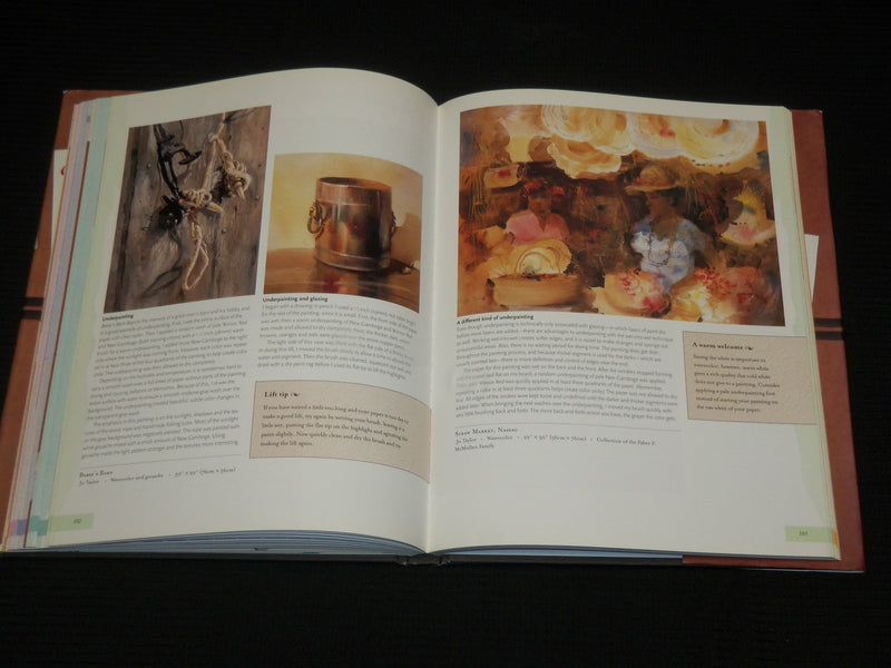 2003 WATERCOLOR WISDOM HARDCOVER BOOK BY JO TAYLOR - R 728A