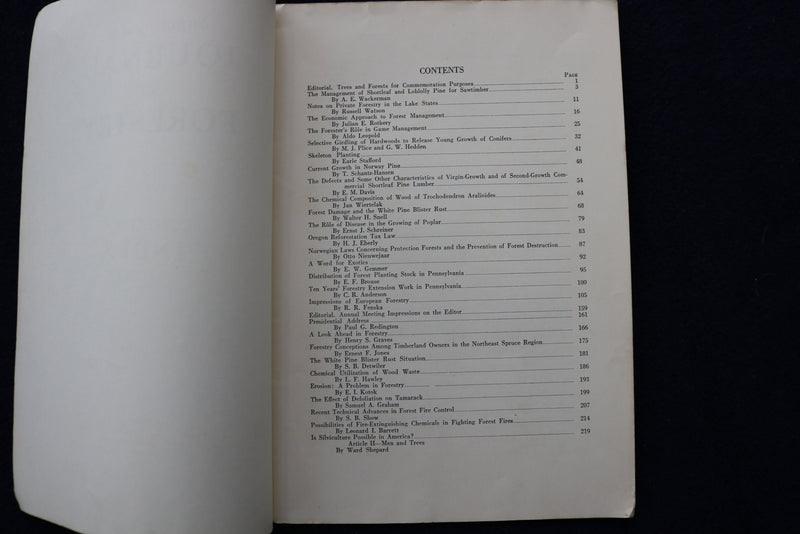1932-1933 JOURNAL OF FORESTRY MAGAZINE - LOT OF 4 + 1931 SUPP/INDEX - O 3428