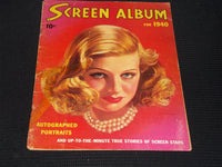 1940 WINTER SCREEN ALBUM MAGAZINE - JOAN BENNETT FRONT COVER - E 16511