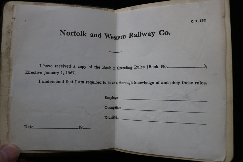 1960'S-1980'S NORFOLK AND WESTERN-SOUTHERN -SAFETY MANUALS - LOT OF 16 - O 3674
