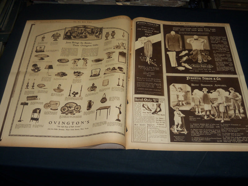1920 JUNE 13 NEW YORK TIMES PICTURE SECTION - REPUBLICAN CONVENTION - NT 8789