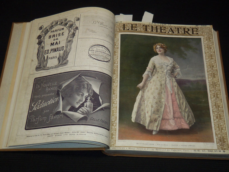 1913 JANUARY-JUNE LE THEATRE MAGAZINE BOUND VOLUME - 12 ISSUES - KD 2278O
