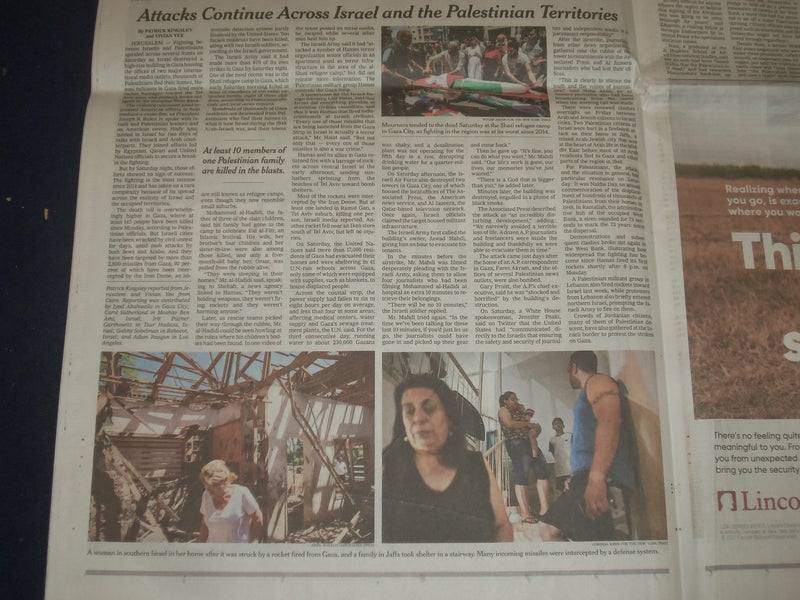 2021 MAY 16 NEW YORK TIMES - 4 WEEKS ON PATH TO WAR: RAID ON MOSQUE TO CARNAGE