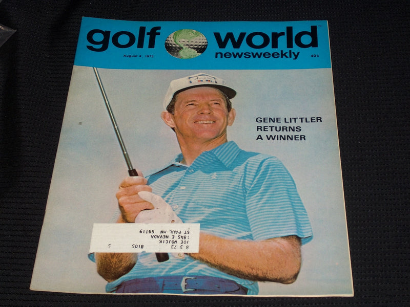 1972 AUGUST 4 GOLF WORLD NEWSWEEKLY MAGAZINE - GENE LITTLER COVER - E 6071