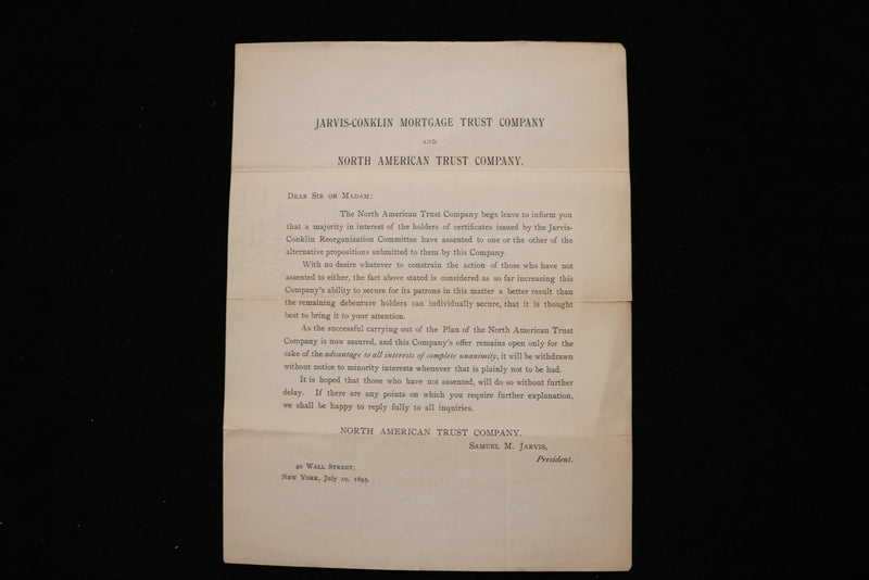 1895-1905 BUSINESS EPHEMERA - LOT OF 3 - K 1922