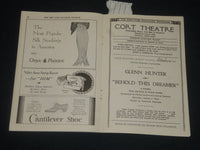 1927 BEHOLD THIS DREAMER - CORT THEATRE PROGRAM - NEW YORK - J 5674