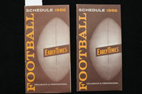 1956 FOOTBALL SCHEDULE - EARLY TIMES BOURBON - LOT OF 2 - K 2842